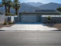 Residential House in California: A Straight Down the Road View