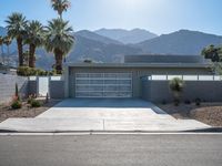 Residential House in California: A Straight Down the Road View