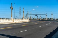 California Residential Road with Blue Sky