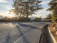 California Residential Road: A Day with Clear Skies