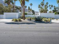 California Road and Architecture under a Clear Sky