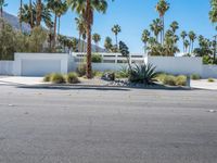 California Road and Architecture under a Clear Sky