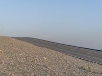 California Road: Asphalt Against a Clear Sky