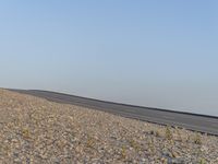 California Road: Asphalt Against a Clear Sky