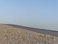 California Road: Asphalt Against a Clear Sky