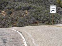 California Road through Asphalt Mountain Pass