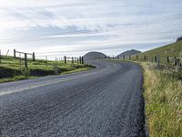 California Road Landscape in Low Light