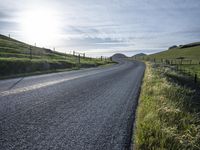 California Road Landscape in Low Light