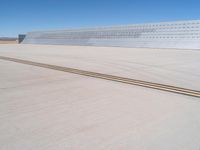California Road Landscape with Open Space and Clear Sky