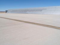 California Road Landscape with Open Space and Clear Sky