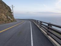 California Road with Mountain View and Ocean