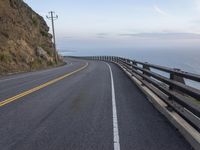 California Road with Mountain View and Ocean