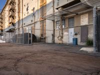 California Road Near Warehouse and Factory