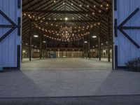 California Rural Night Barn Interior