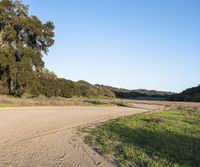 California Rural Road with Low Dirt