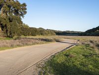 California Rural Road with Low Dirt