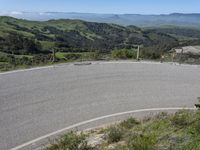 Scenic Road in California: Mountain View and Clear Sky