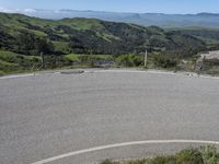 Scenic Road in California: Mountain View and Clear Sky
