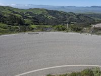 Scenic Road in California: Mountain View and Clear Sky