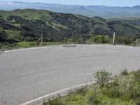 Scenic Road in California: Mountain View and Clear Sky