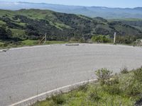 Scenic Road in California: Mountain View and Clear Sky