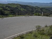 Scenic Road in California: Mountain View and Clear Sky