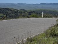 Scenic Road in California: Mountain View and Clear Sky