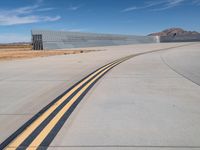 California: Straight Down the Road with Clear Skies