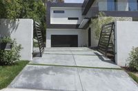 California Suburban Homes: A Tree-Lined Road in Los Angeles