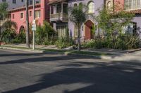 California Suburban Neighborhood with Clear Sky