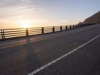 California Sunrise: A Coastal Highway Bathed in Sunlight