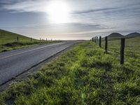 California Sunrise: A Highland Road at Dawn