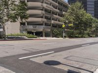 California Urban Architecture: Tree-Lined Streets and Modern Buildings