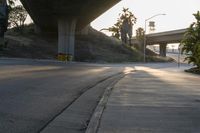 California Urban Design: Asphalt Road and Concrete Bridge 003