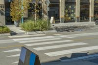 an image of a crosswalk that goes on top of a building with glass windows