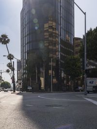 California Urban Design: Street Light Shadow in the City