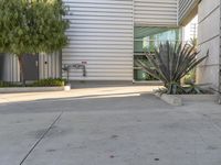 Urban Parking Lot in California on a Sunny Day