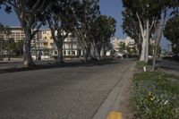 California Urban Road with Clear Sky