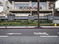 California Urban Road with Modern Building
