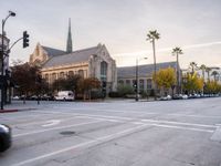 California Urban Roads Under Clear Skies