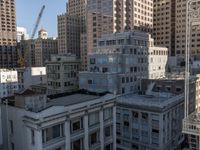 California Urban Skyline: High-rise Buildings Against a Clear Sky