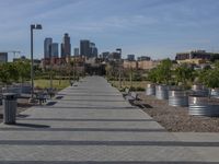 California Urban Landscape: Skyscrapers in the Park