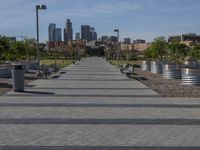 California Urban Landscape: Skyscrapers in the Park