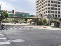 California: Urban Street with Crosswalk