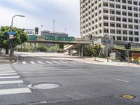 California: Urban Street with Crosswalk