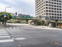 California: Urban Street with Crosswalk