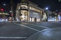 California Urban Landscape: Street Lights Enhance Architectural Beauty