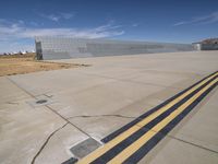 Aerial View of Airport Runway in California, USA