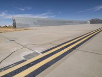 Aerial View of Airport Runway in California, USA