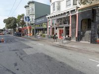 California, USA: City Streets Lined with Cafes and Storefronts